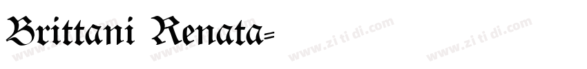 Brittani Renata字体转换
